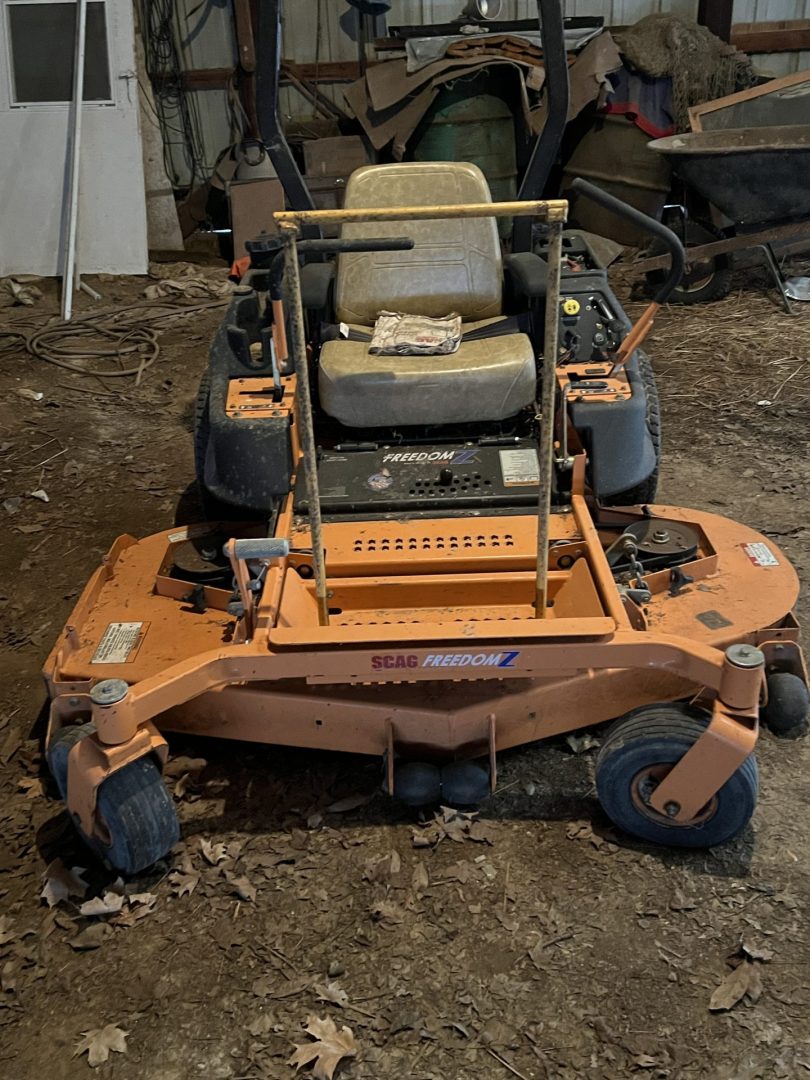 SCAG Mower, Quilts, Antiques and collectibles